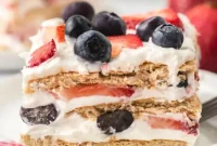 Sparkling Red, White, and Blue Summer Treat