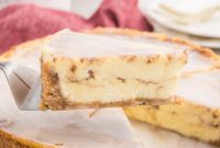 Golden Honey Swirl Cheesecake