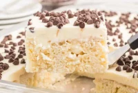 Cannoli Cream Poke Cake