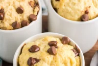 Heavenly Keto Chocolate Chip Mug Cake