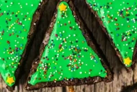 Sparkling Christmas Tree Brownies