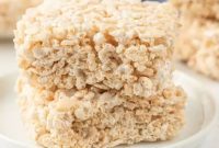 Cloud-Like Marshmallow Fluff Krispie Treats
