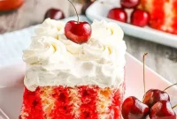 Luscious Cherry Poke Cake