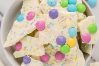 Whimsical White Chocolate Easter Bark