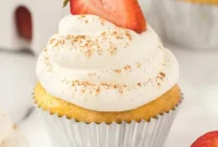 Three-Milk Soaked Cupcakes