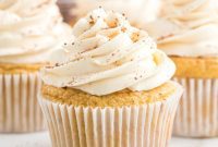 Festive Eggnog Cupcakes