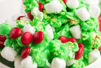 Festive Grinch Popcorn Mix