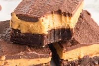 Decadent Chocolate Peanut Butter Buckeye Brownies