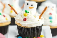 Delightful Snowman Cupcake Treats