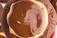 Crumbl Style Buckeye Brownie Cookies