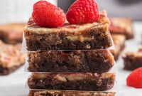 Decadent Raspberry Cheesecake Brownies