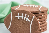 Championship Chocolate Football Cookies