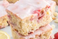 Pink Lemonade Blondie Bars