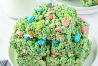 Shamrock Krispie Squares