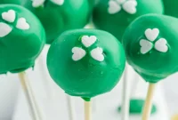 Lucky St Patricks Day Cake Pops