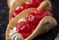 Heavenly Cherry Cheesecake Tacos