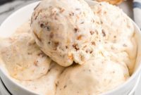 Homemade Butterfinger Crunch Ice Cream