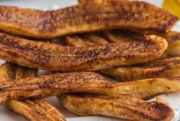 Golden Air Fried Bananas