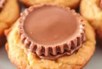 Peanut Butter Cup Stuffed Cookies