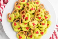 Grinch’s Grumpy Green Pretzels