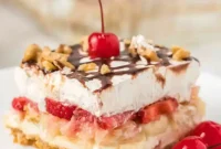 Banana Split Dream Cake