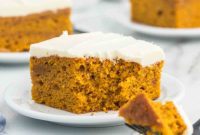 Velvet Pumpkin Cake with Tangy Cream Cheese Frosting