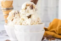 Homemade Twix Ice Cream