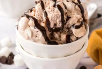 Fireside Cocoa Swirl Ice Cream