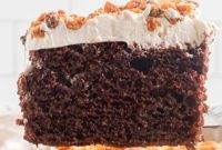 Ultimate Butterfinger Crunch Cake