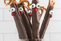 Festive Reindeer Pretzel Treats