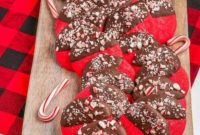 Dark Chocolate-Dipped Peppermint Cookie Delights