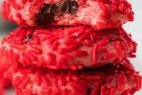 Luscious Strawberry Chocolate Chip Cookies