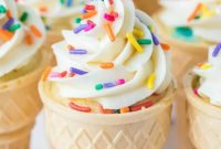 Sweet Cones of Cake