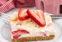 Heavenly Strawberry Crunch Bars