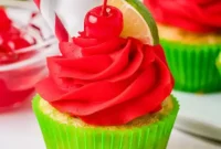 Zingy Cherry Limeade Cupcakes