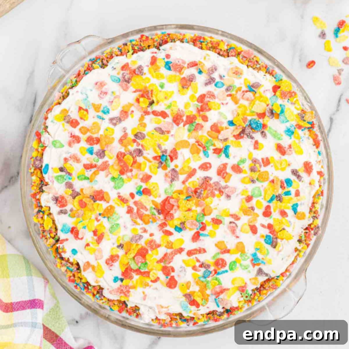 Vibrant Fruity Pebbles Cheesecake 1 featured 96339