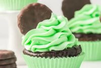 Emerald Mint Chocolate Cupcakes