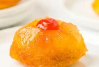 Golden Pineapple Flip Cupcakes