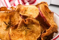 Sweet & Crispy Air Fryer Apple Chips