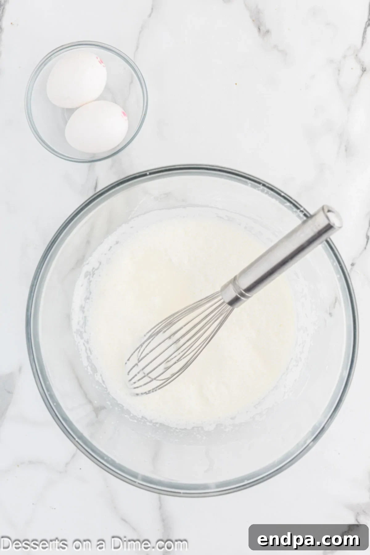 Spiced Pumpkin Dream 5 Granulated sugar, cornstarch, and salt whisked together in a separate mixing bowl.