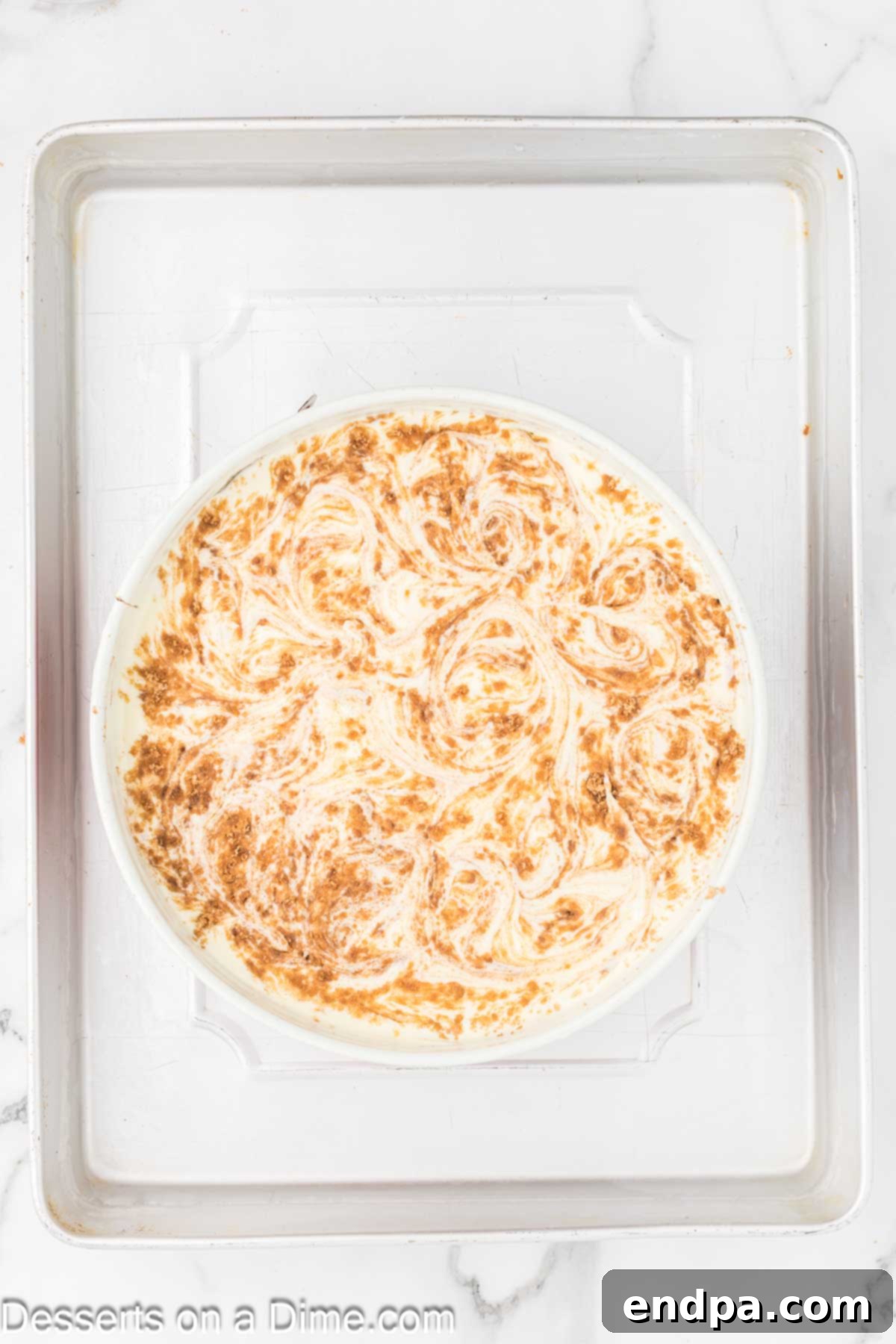 Golden Honey Swirl Cheesecake 10 Cinnamon and brown sugar swirled together with the cheesecake filling.