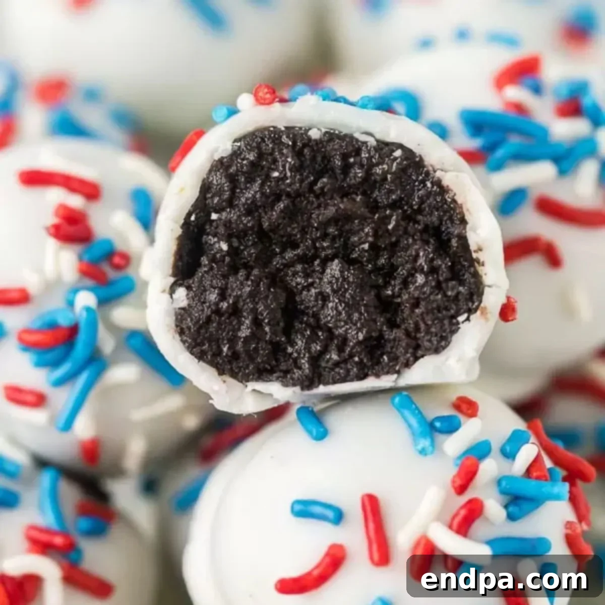 Patriotic Oreo Balls