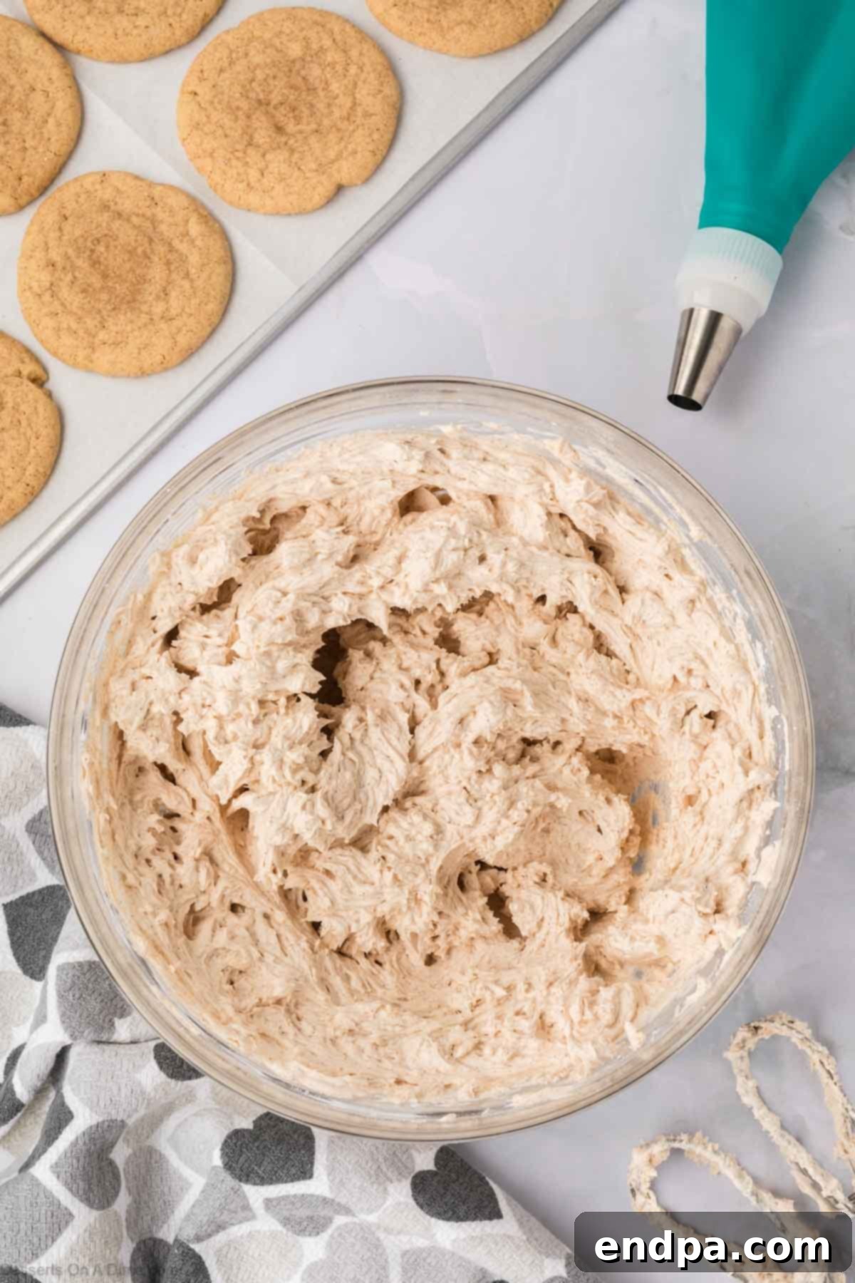 Spanish Cinnamon Sugar Cookies 15 Frosting combined until creamy texture.