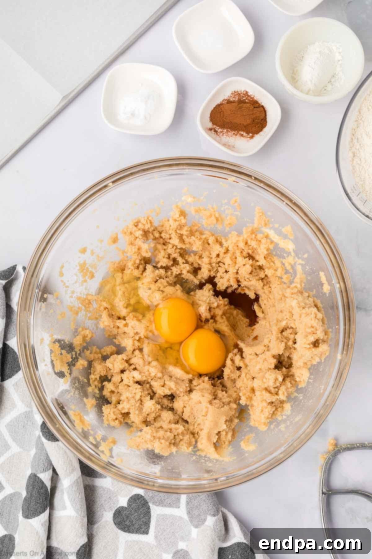 Spanish Cinnamon Sugar Cookies 7 Eggs and vanilla added to dough.