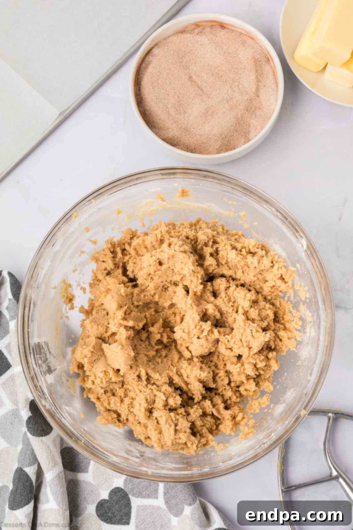 Spanish Cinnamon Sugar Cookies 9 Wet and dry ingredients combined together.