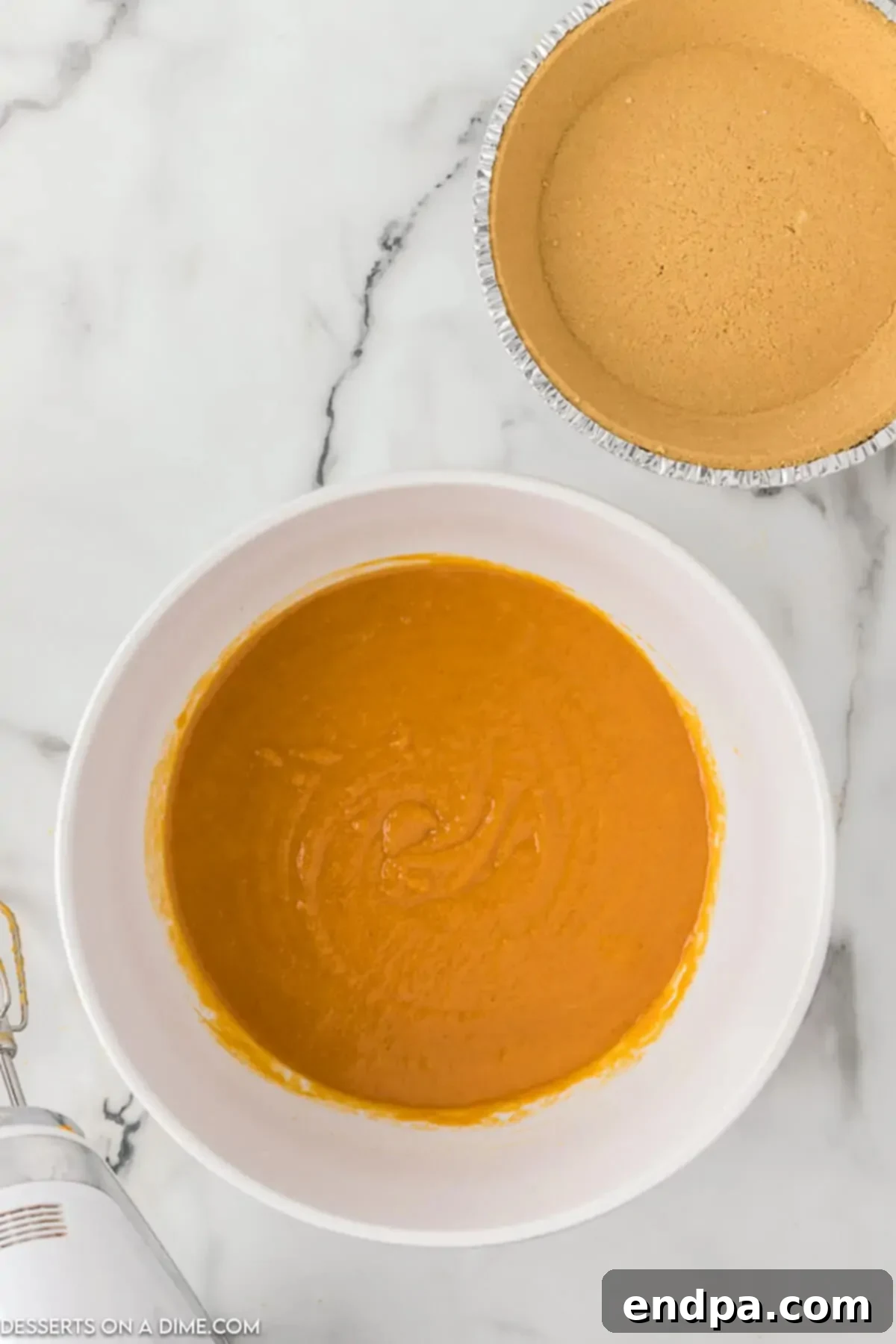 Pie filling combined in a bowl. 