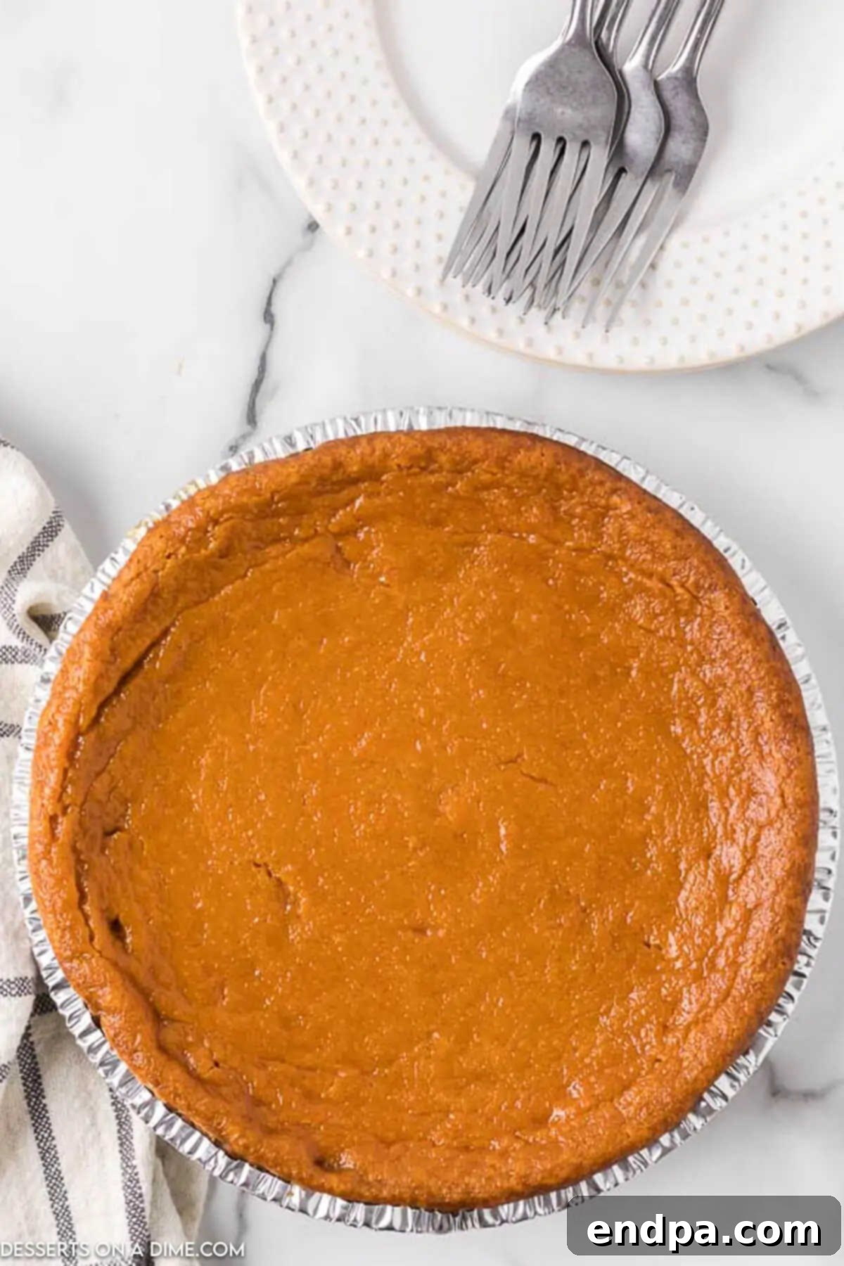 Pie baked and cooling. 