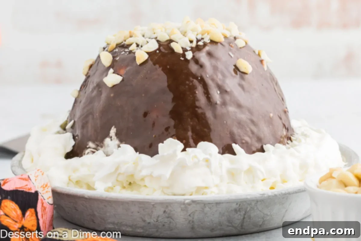 Hula Pie 2 Easy Hula Pie recipe, a delightful Hawaiian macadamia nut ice cream pie, ready to be served