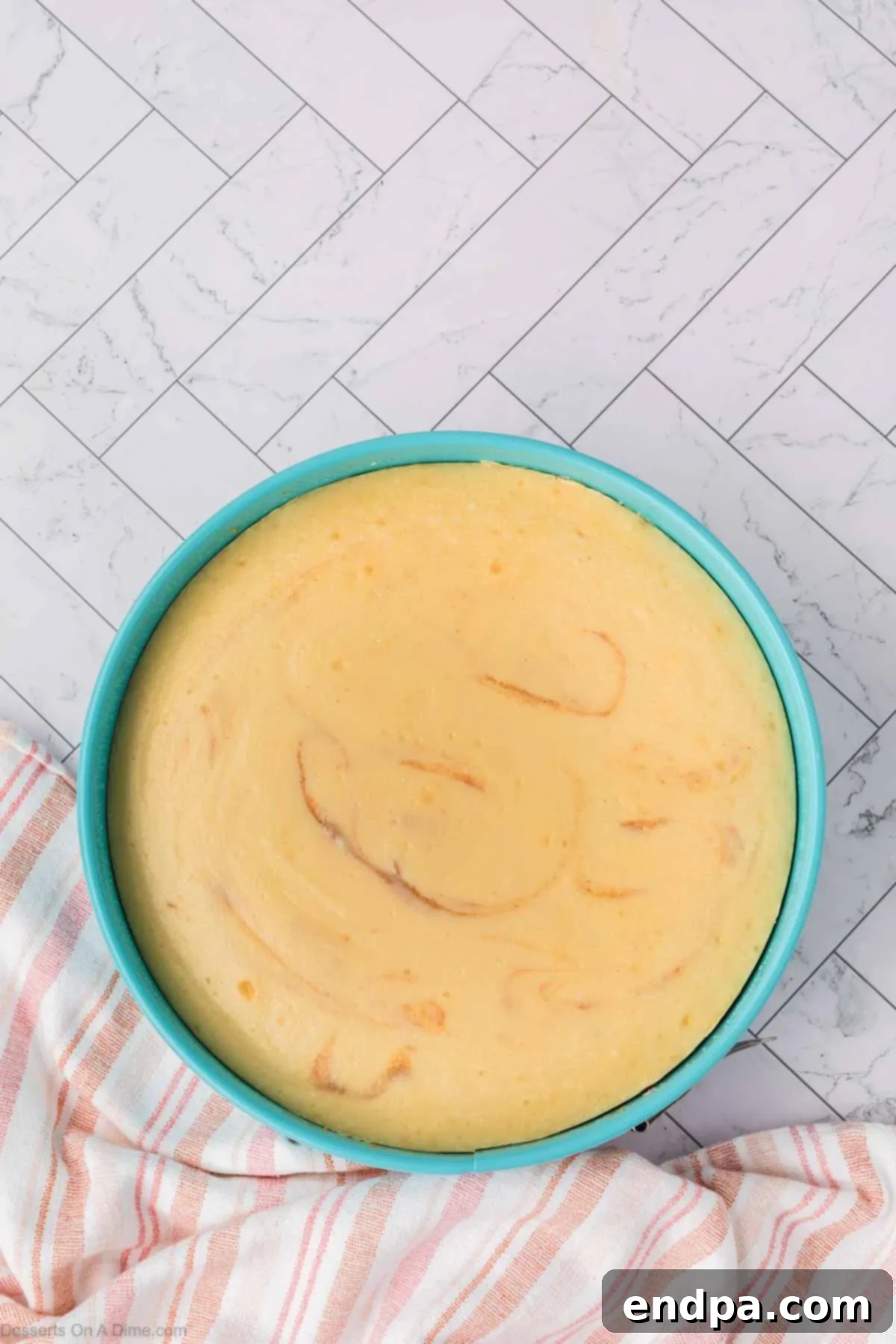 Velvet Sweet Potato Cheesecake 17 Baked cheesecake cooling slowly in the oven with the door cracked open.