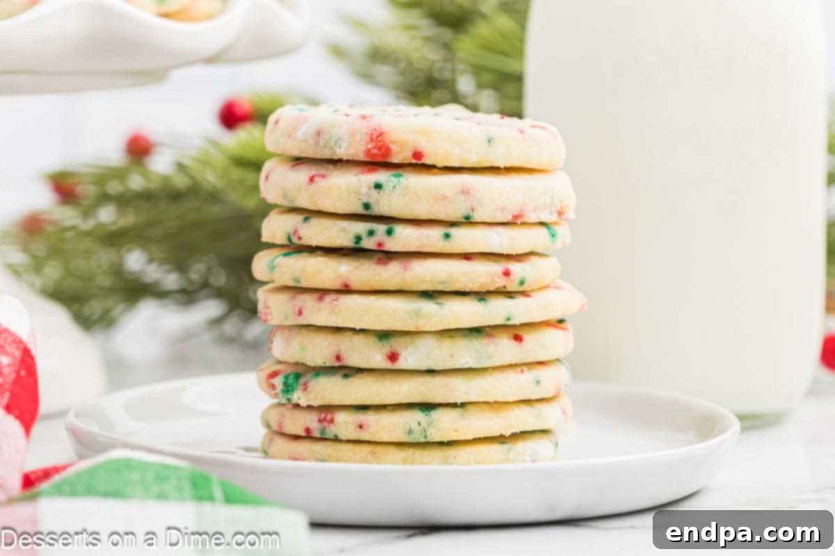 Get a Head Start on Holiday Cheer: 8 Simple Bakes for a Festive Week 2 Christmas shortbread cookies stacked together